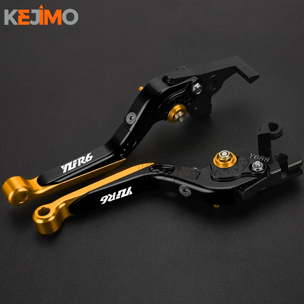 

Folding Brake Clutch Levers Adjustable Extendable Handles Lever FOR YAMAHA YZF R6 yzf R6 YZFR6 1999 - 2004 2003 2002 2001 2000