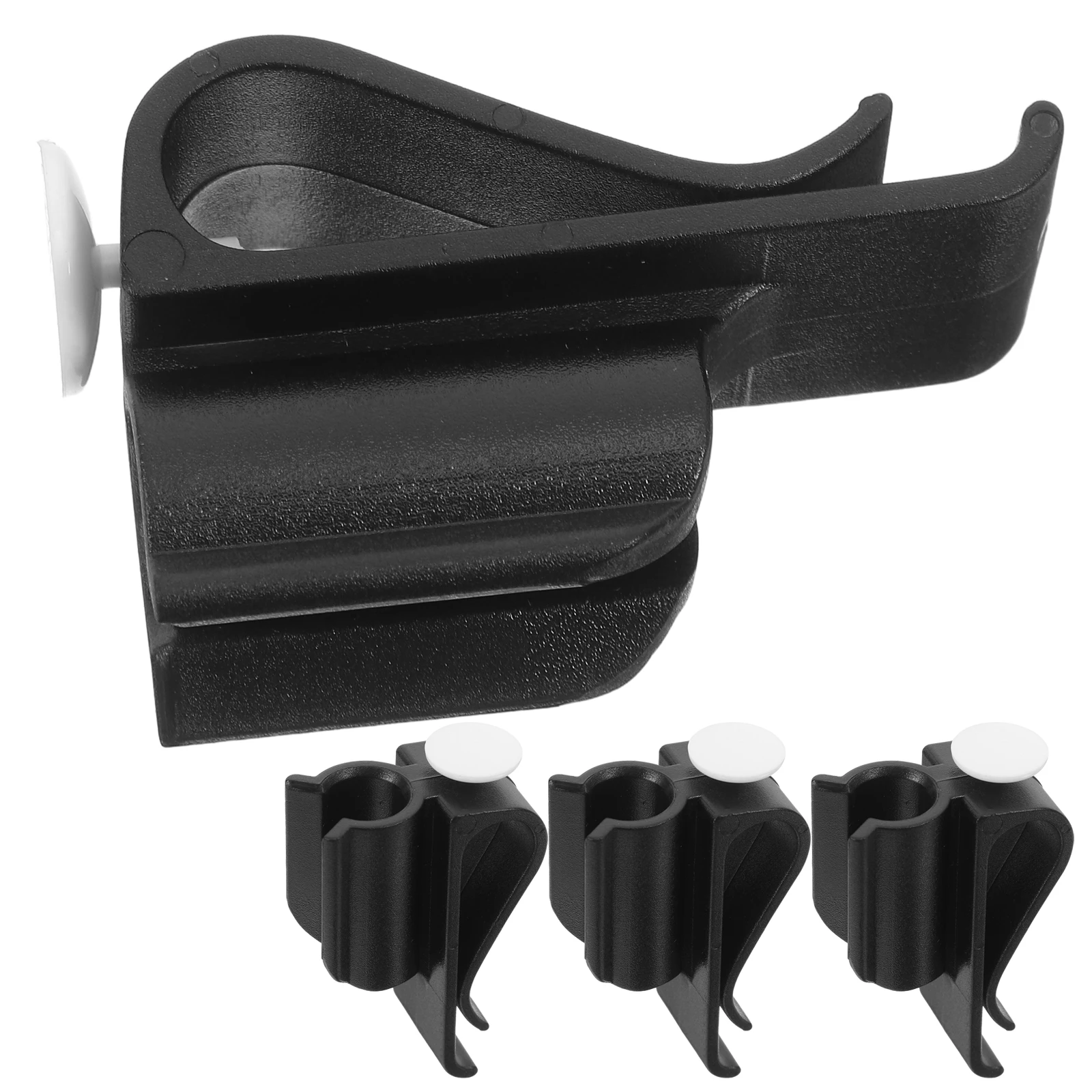 

4pcs Black Plastic Club Holder Lightweight For Travel Home Golf Course Party School Use Smooth Surface Putter Clip Rack Club