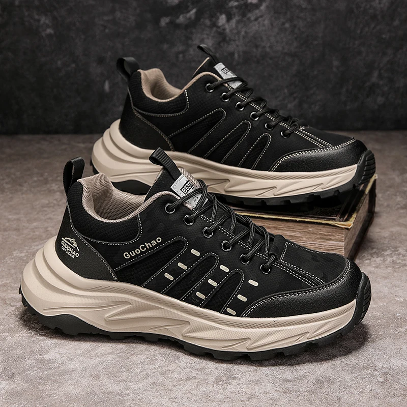 

Водонепроницаемые износостойкие спортивные классические кроссовки, мужская походная обувь, легкая уличная нескользящая удобная обувь для альпинизма