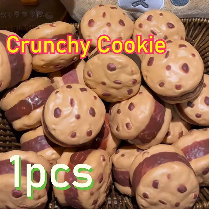 Crispy Cookies Squishy Pinch Building Blocks Handmade Ball Slow Rebound Soft Office Home Decorat Asmr Sensory Decompression Gift