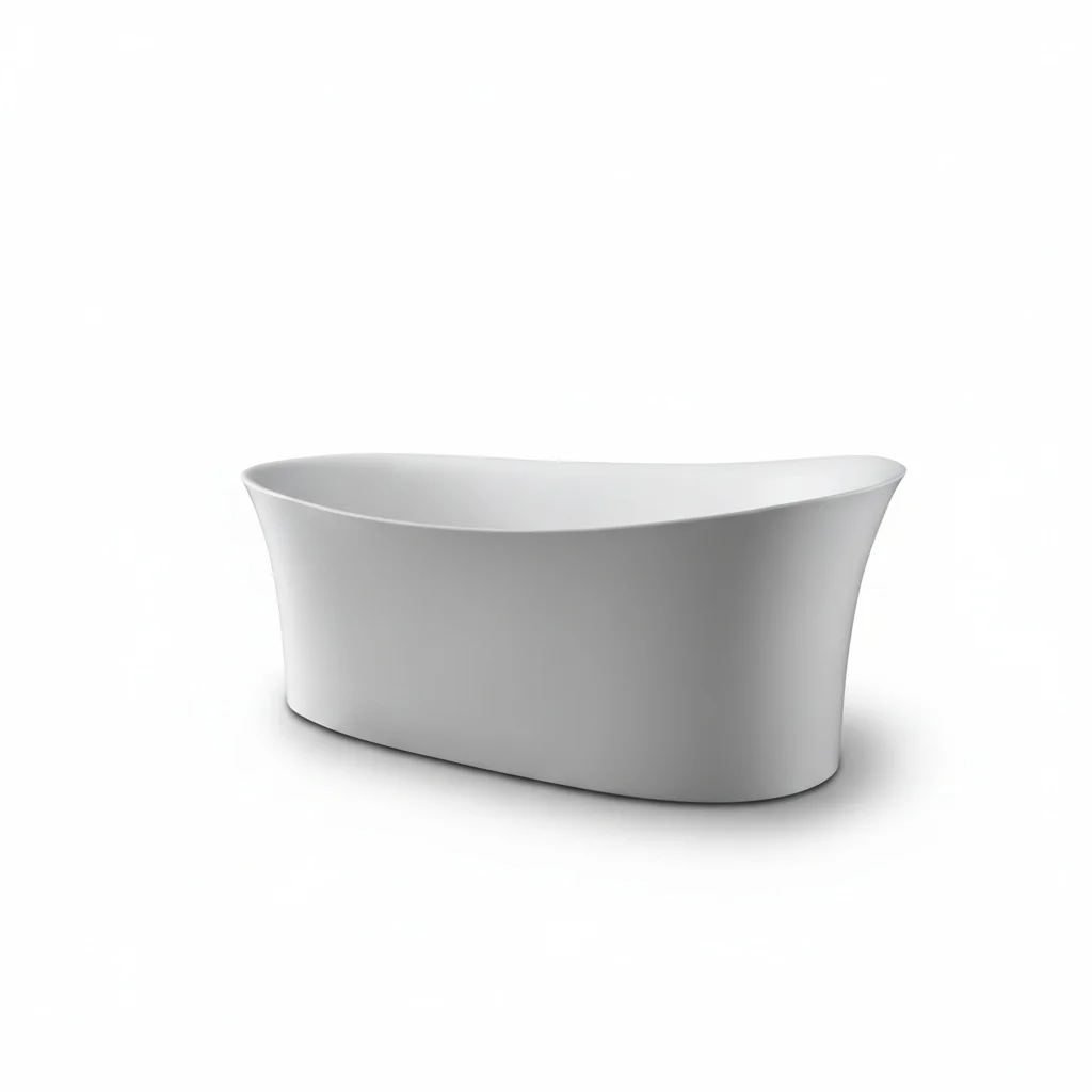 

Freestanding Bath Tub, 1.8m/71inch Reinforced Acrylic, Soaking Bathtub, Large Corner Tub, Luxury Bathroom Spa, Sanitary Ware