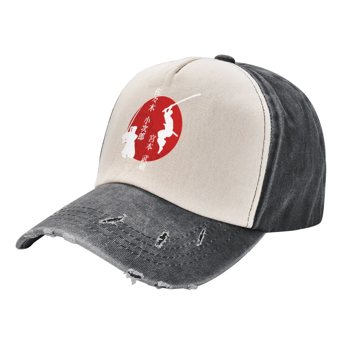 Cowboy color wash hat Ganryu Musashi Miyamoto And Kojiro Sasaki Musashi Golf Hip hop Hat Graphic Cool Daily Unisex Headgear