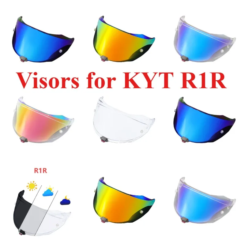 Визоры для шлемов KYT R1R, защитные линзы для шлема, солнцезащитный экран, ветровое стекло, защита от ультрафиолета, аксессуары для шлема.