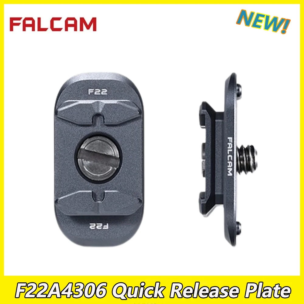 Falcam F22 F22A4306 Quick Release Plate for Insta360 X4 Camera Aluminium Alloy Plate for Motorcycle Riding Flight Photography