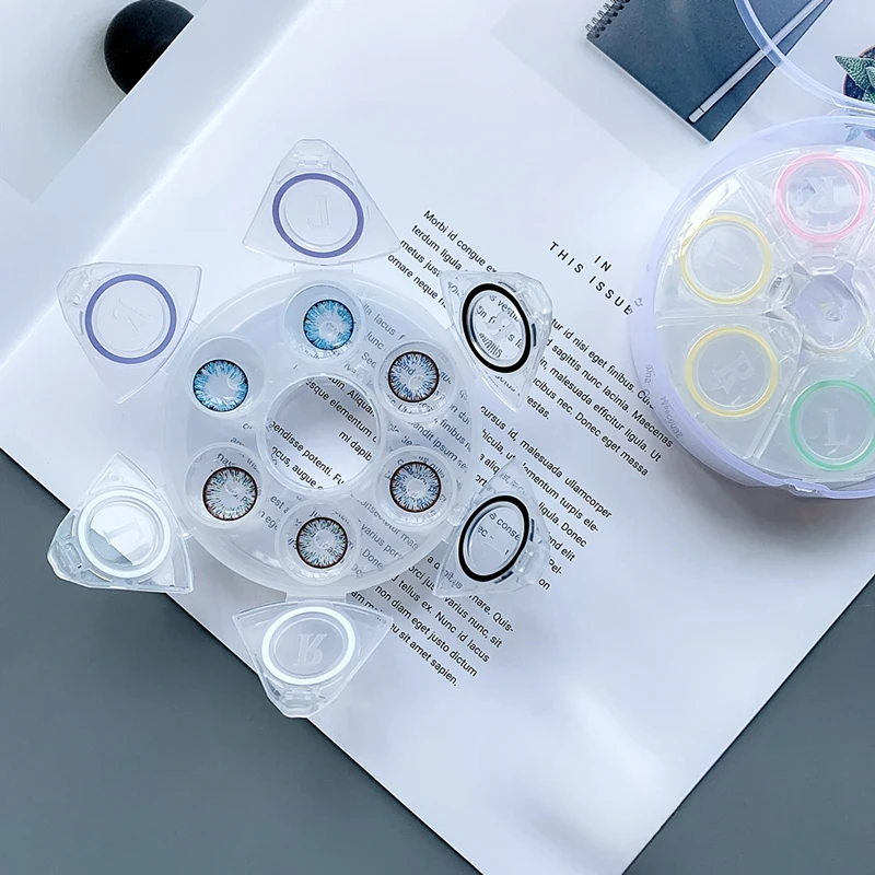 Contact Lens Case 6 Contact Lens Case Myopia Lens Care Case Color RL Companion Colored Contact Lenses