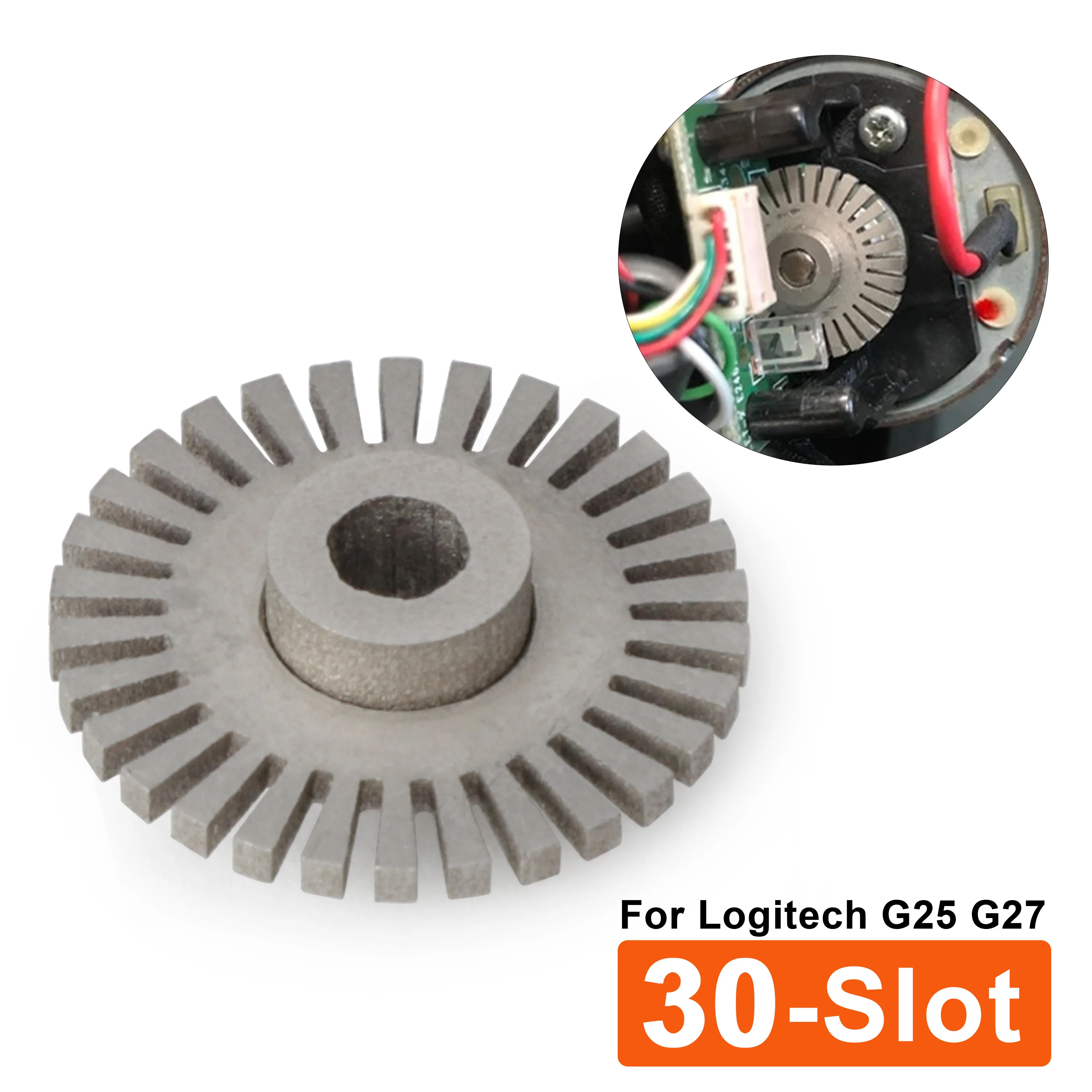 

Aluminum Alloy 30 Slot Steering Wheel Optical Encoder For Logitech New G27 / Driving Force GT Game Car Steering Wheels Systems