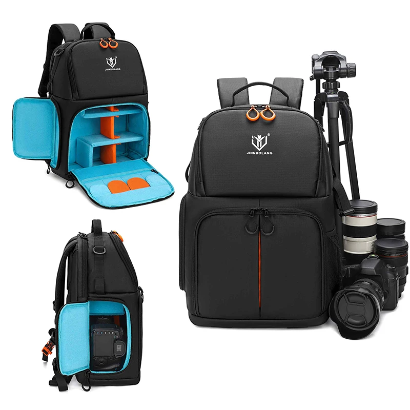 Camera Backpack, with Tripod Holder, for Canon, Sony and Nikon DSLR Cameras - a Travel Waterproof Photography Camera Bag