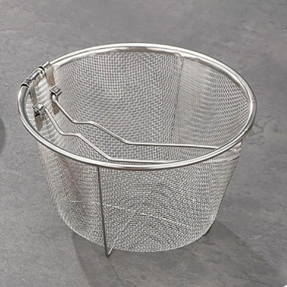 Multifunctional Stainless Steel Deep Fryer Pot Visible Lid Japanese Pasta Pot with Frying Basket and Steamer Stockpot Soup
