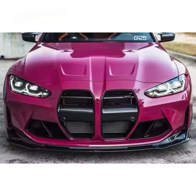 VORSTEINER Style Carbon Front Grille for BMW G80 M3 G82 M4 Upgrade Body Kit G80 G82 V Style Carbon Fiber Front Bumper Grille