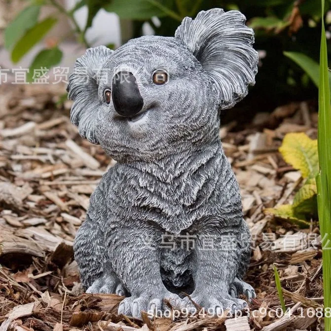 

Adorable Resin Koala Figurine - Grey Jungle Theme Garden Ornament, Cute Outdoor Decor, Handmade Animal Statue