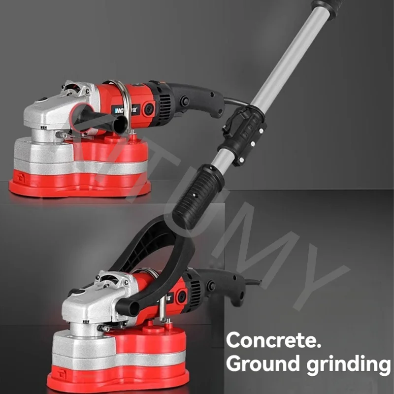 Wall Grinding Machine Handheld Epoxy Lacquer Floor Grinding Dust -Free Polishing Concrete Pavement Milling Machine 220V