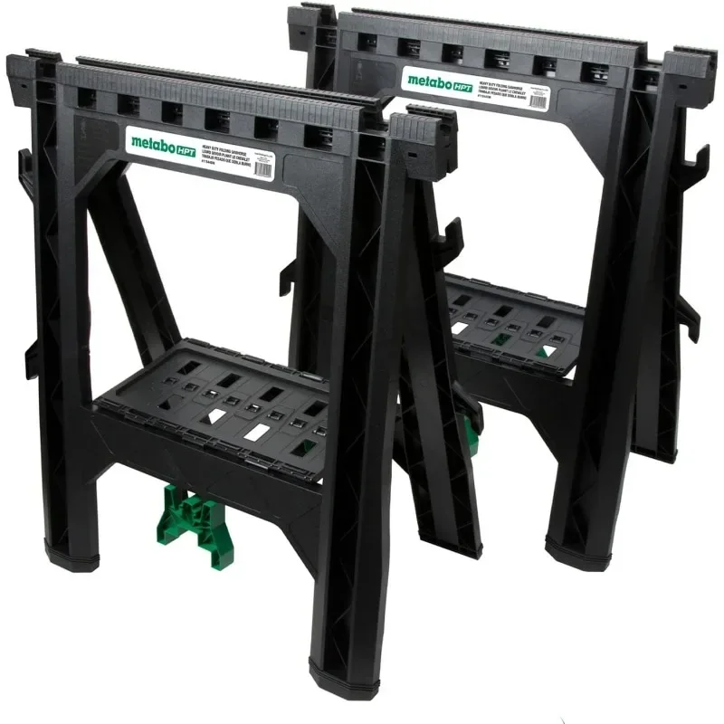 

2 Pack Folding Heavy Duty, Weather-Resistant Lightweight Portable, 1200Lb Capacity, Saw horses brackets 2x4,