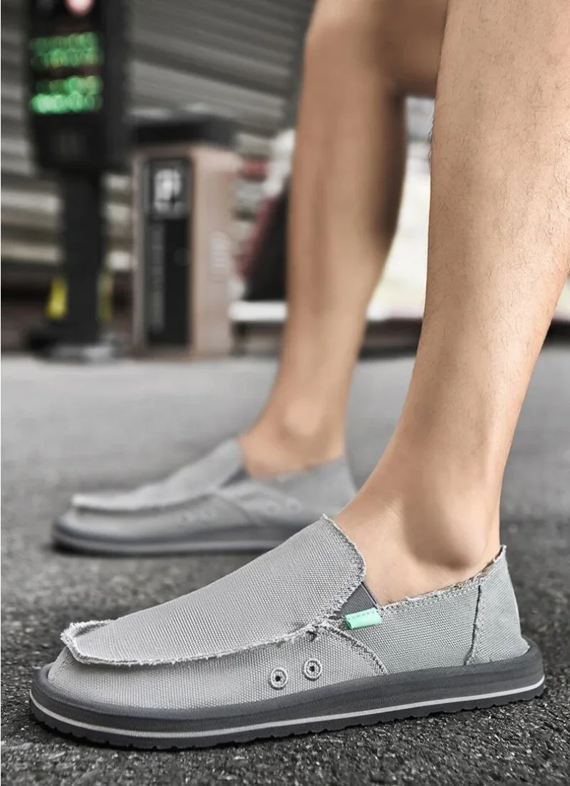 

Новая весенняя парусиновая повседневная мужская обувь ручной работы, дизайнерские модные кроссовки, мужские лоферы, дышащие низкие туфли на плоской подошве, мягкие туфли для вождения