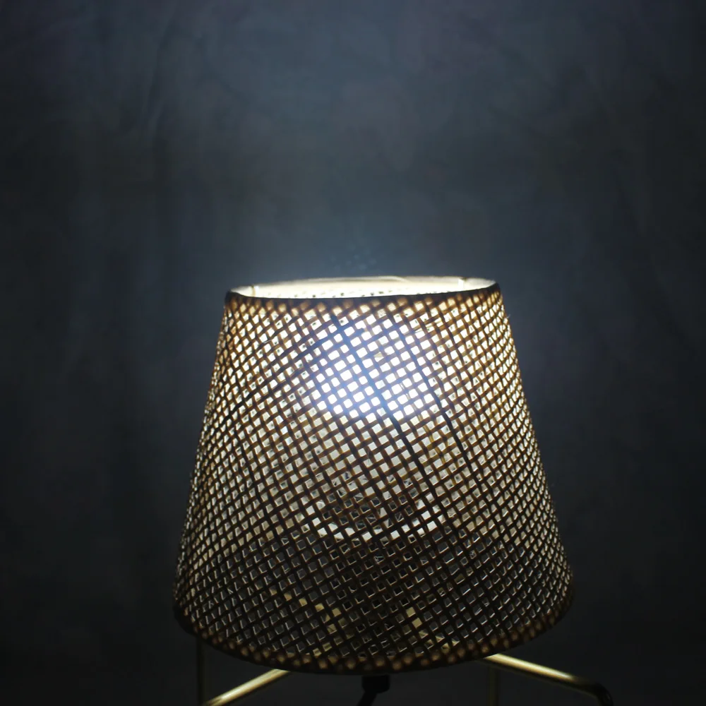 Woven Rattan Lamp Shade E27E14 Table Lamp Floor Lamp Chandelier Lamp Shade Woven Indonesian Rattan