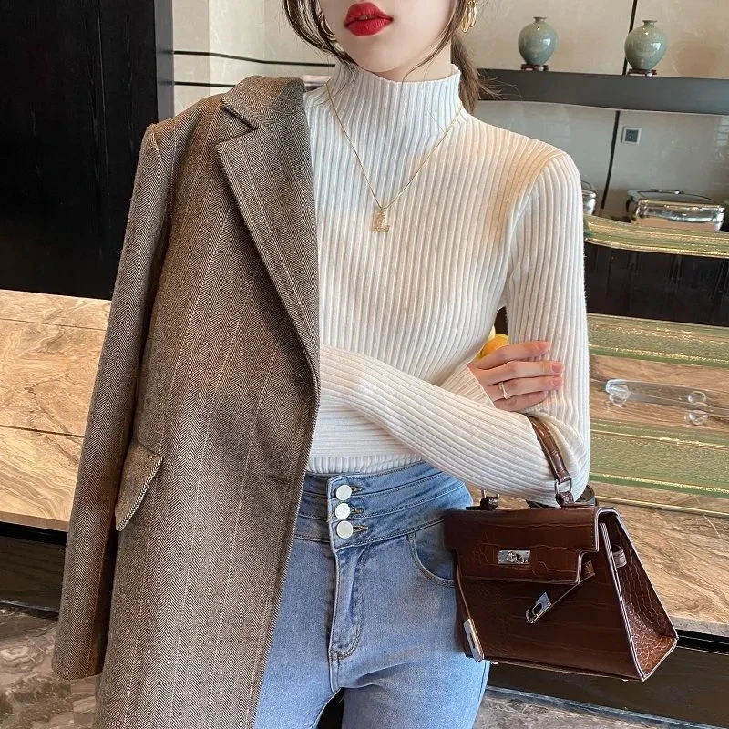 

Autumn And Winter New Fashion Elegant Women's Pullover Sweater Casual Slim Fit Temperament Versatile Female Sweater