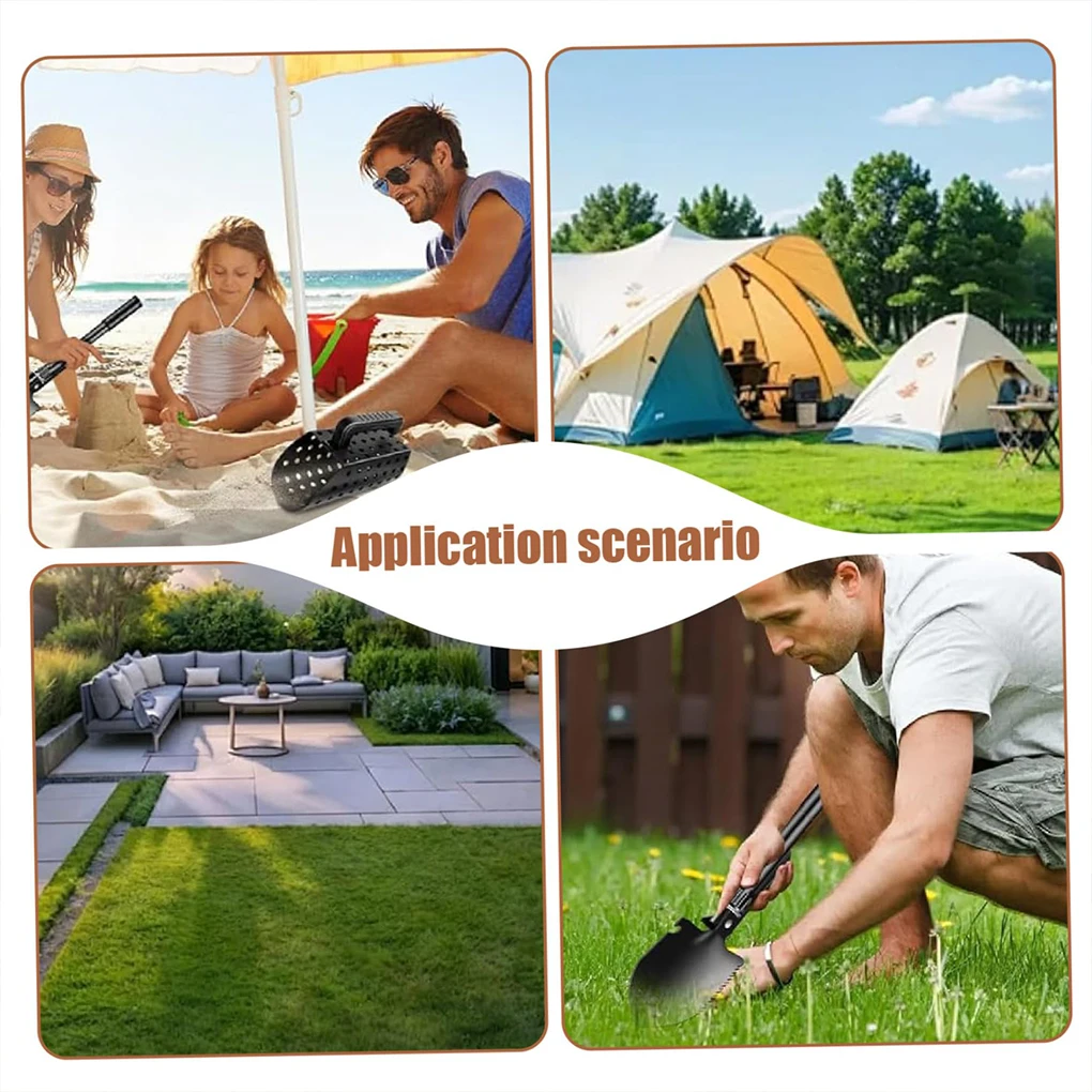 Parent-child interactive Game Toys Beach Digging Filter Tool Metal Detector Sand Scoop Shovel Set Heavy Duty Sand Sifter