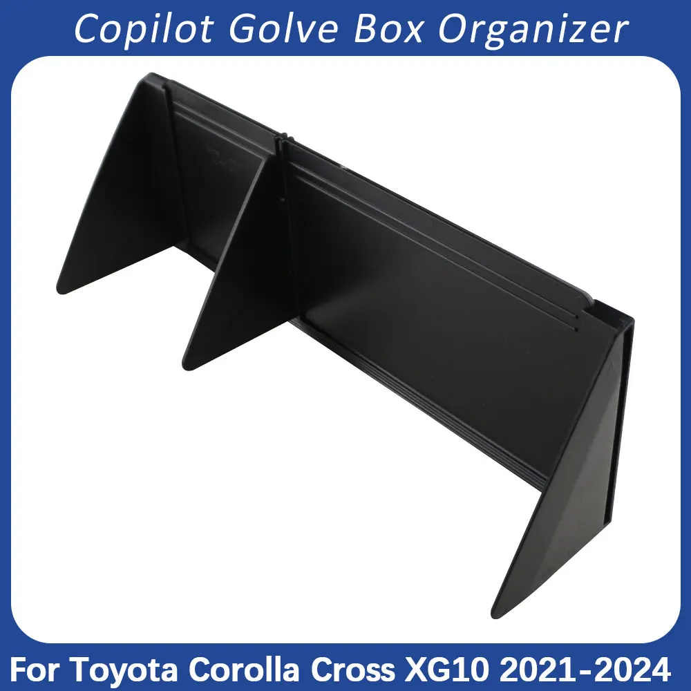 Car Co-pilot Box Organizer for Toyota Corolla Cross XG10 2021 2022 2023 2024 Glove Box Storage Board Division Accessories