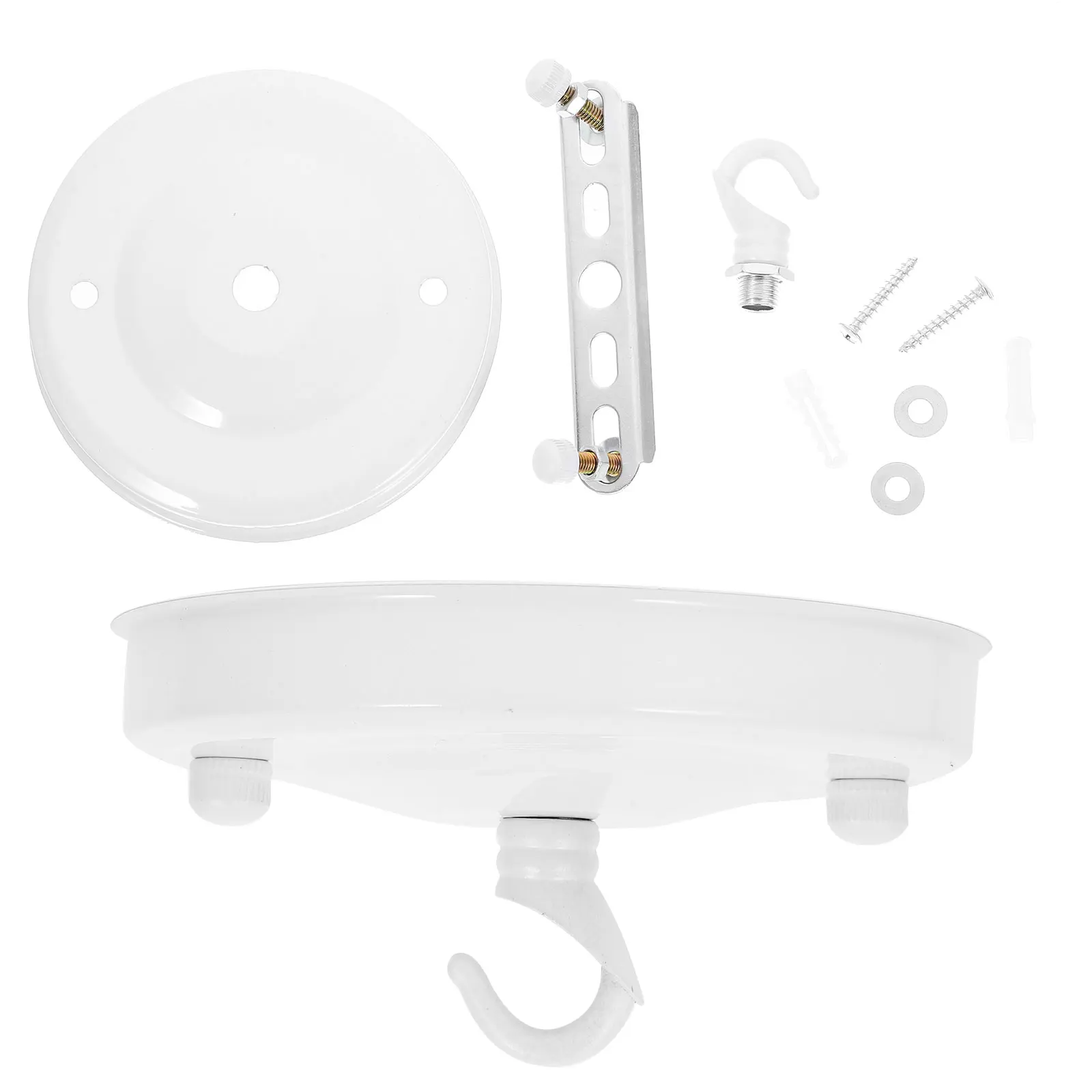 

2pcs Pendant Light Canopy Chandelier Mounting Plate Ceiling Cover Plate Light Fixture Parts Wrought Iron Durable Rust Resistant