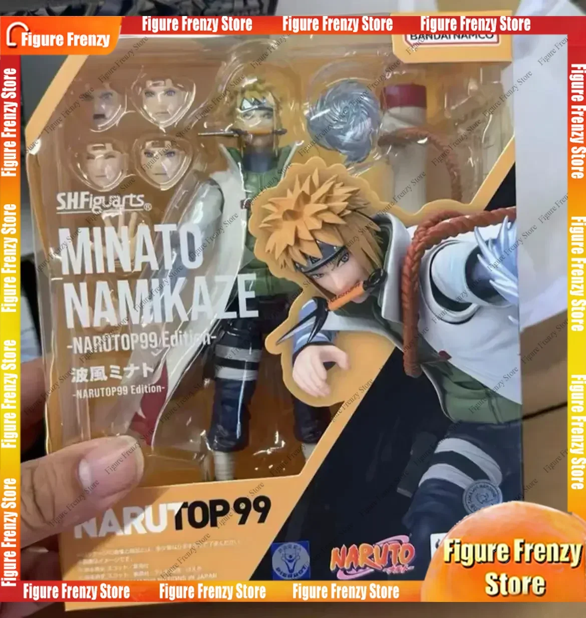 Oferta Imperdível: 100% Original Bandai SH Figuarts SHF Naruto Shippuden Minato Namikaze Naruto Edição P99 - Bonecos de Ação de Anime Colecionáveis