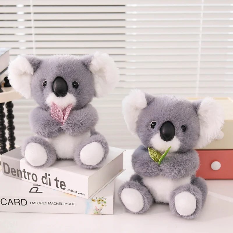22cm Leaf Koala Plush Doll Lovely Australia Koala Plush Toy Stuffed Soft Animal Pillow Friend Birthday Christmas Gift