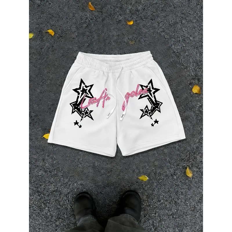 2026 Summer Best-selling Outdoor Sports Casual Fashion Comfortable Simple Star Pattern Printed Men's Kid Shorts
