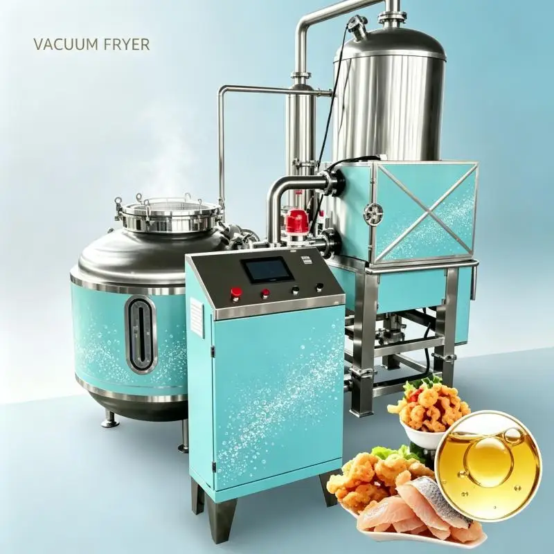 Automatic Vacuum Fryer Commercial Food Processing Machine Low Temperature Frying For Fruit Vegetable Chips
