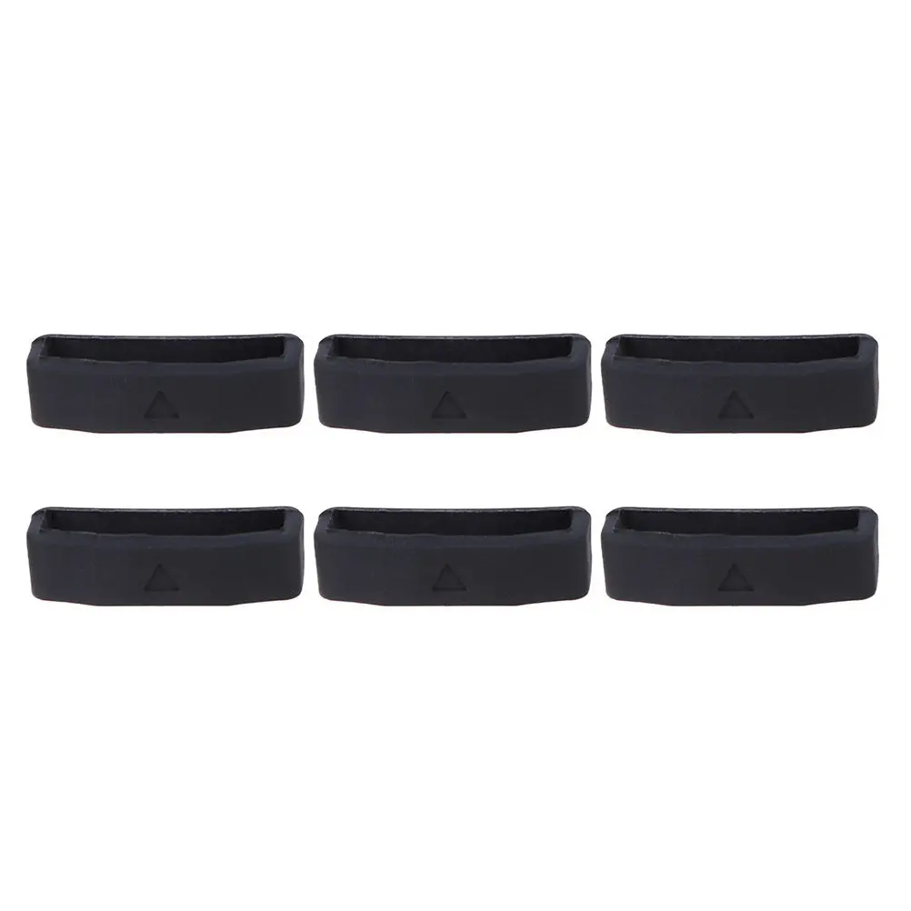 

6Pcs Silicone Watch Strap Loop Keeper Ring Eco Friendly Sturdy Comfortable Fastener for