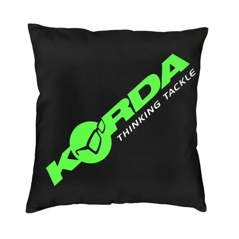 Fishing Korda Throw Pillow Cover Decoration Fish Carp Fisherman Gift Outdoor Cushions Cover For Sofa Car Square Pillowcase 45x45