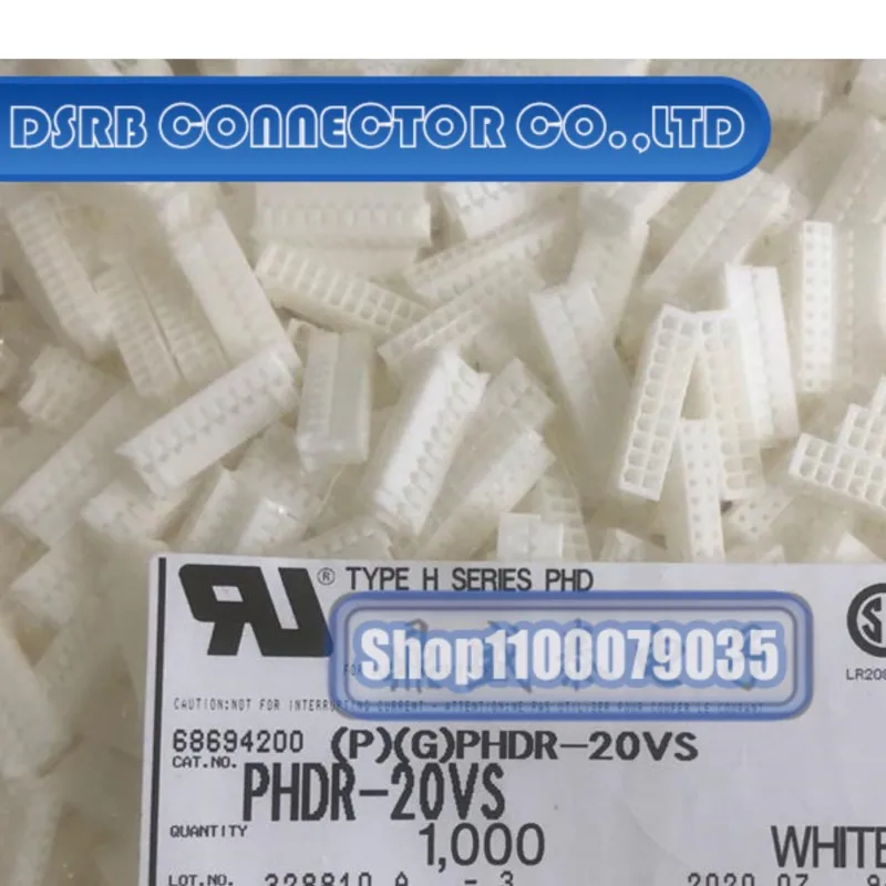 

50 шт./лот PHDR-20VS пластиковый корпус 20P 2,0 мм ширина ножек 100% новый и оригинальный разъем новый оригинальный