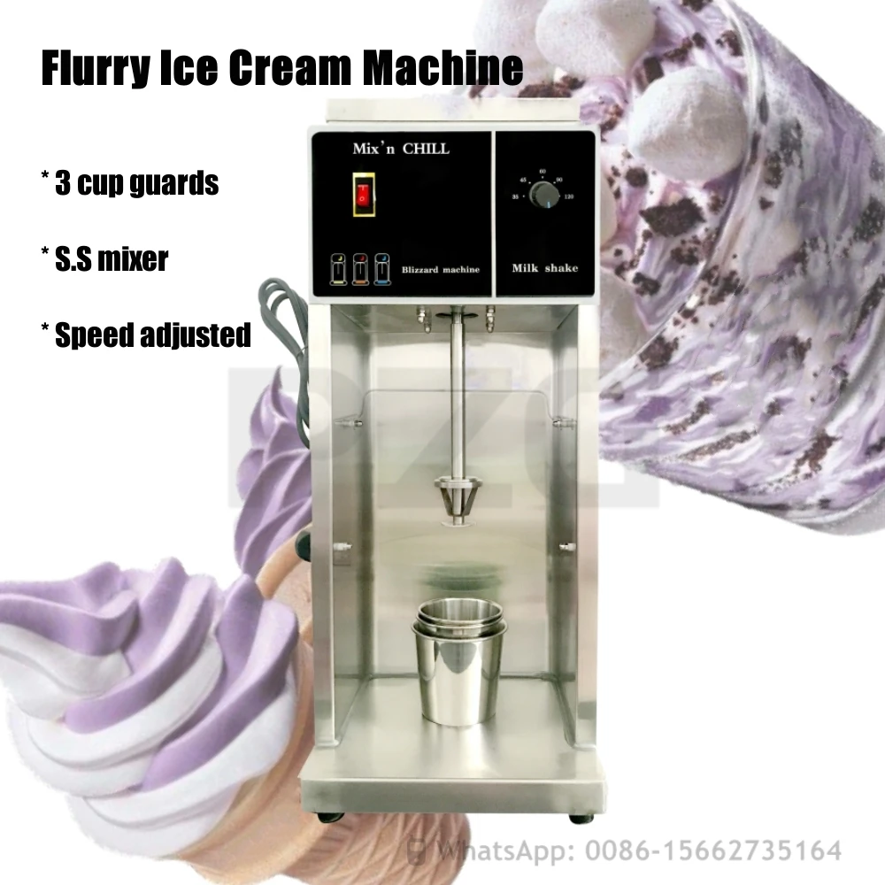 110V 220V Fruit Nut Ice Cream Blender Gelato Machine Milk Tea Soft Ice Cream Flurry Machine Snowstorm Ice Cream Mixer