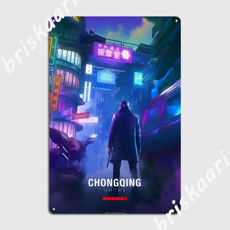 Chongqing Hitman Metal Sign Kitchen Decoration Plaques Pub Tin Sign Posters