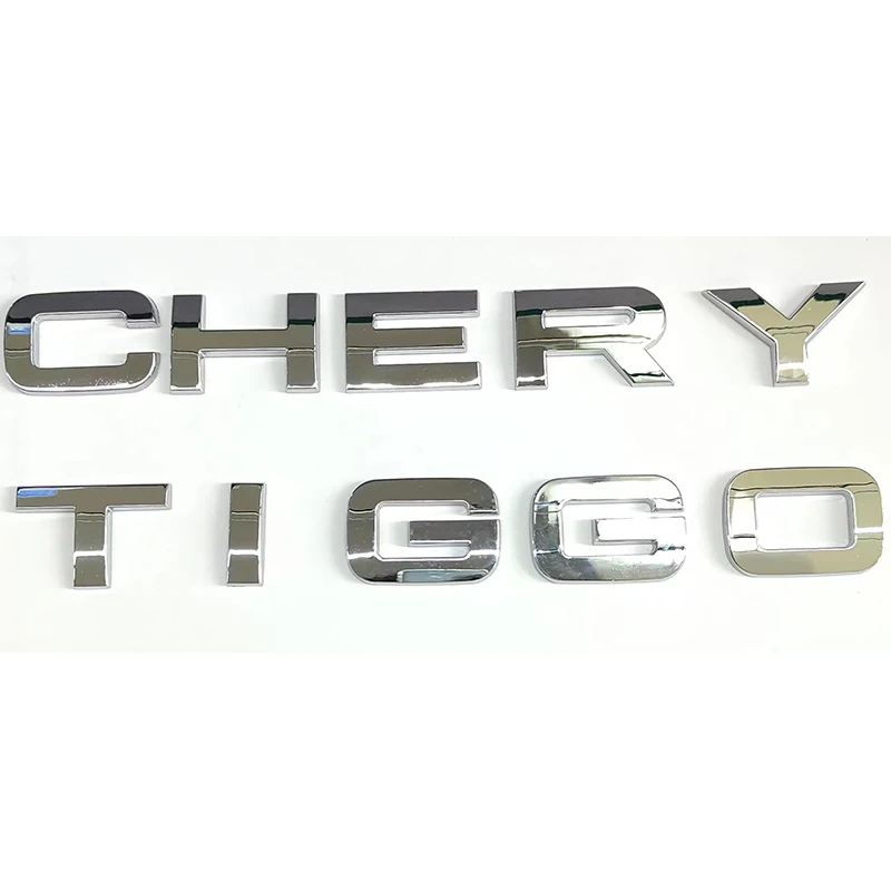 1PC 3D black hood emblem auto head CHERY TIGGO 4 5 6 7 8 plus Car sticker auto sign letters