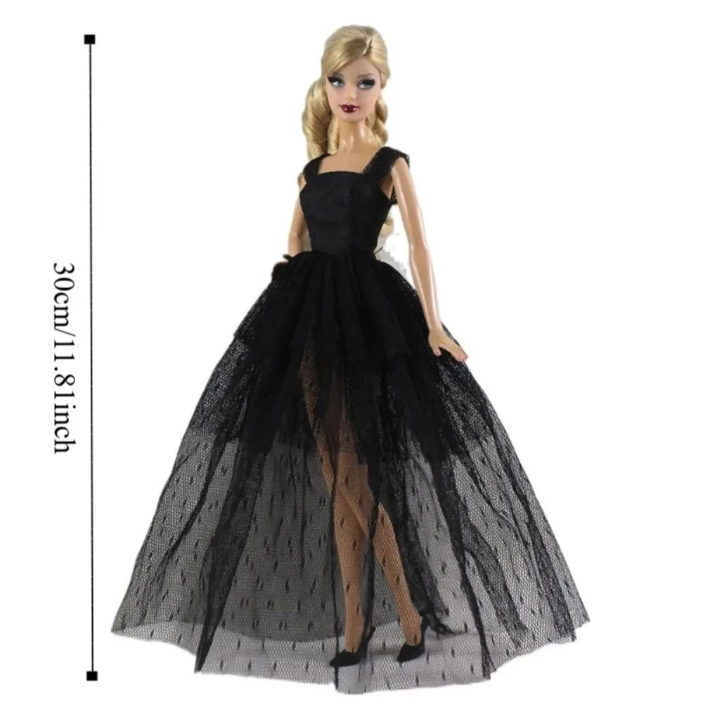 Vestido de encaje de 30cm, conjunto de vestido de encaje para muñeca, falda tutú elegante, ropa para muñecas BJD 1/6, vestidos elegantes para muñecas con temperamento a la moda