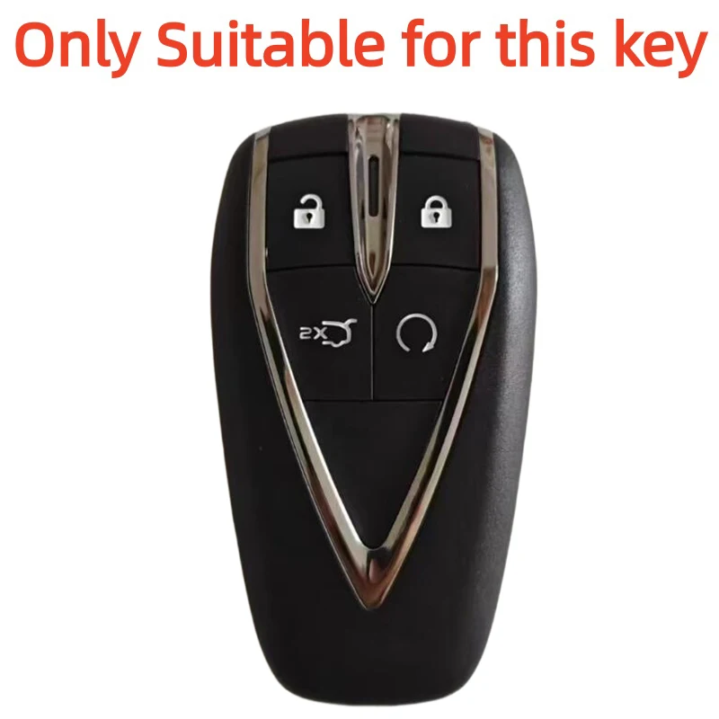 4 Buttons Silicone Car Key Case Cover Keychain Shell for Changan UNIT UNIK CS35PLUS CS55 PLUS CS75 PLUS Oshan X7 X5  Accessories