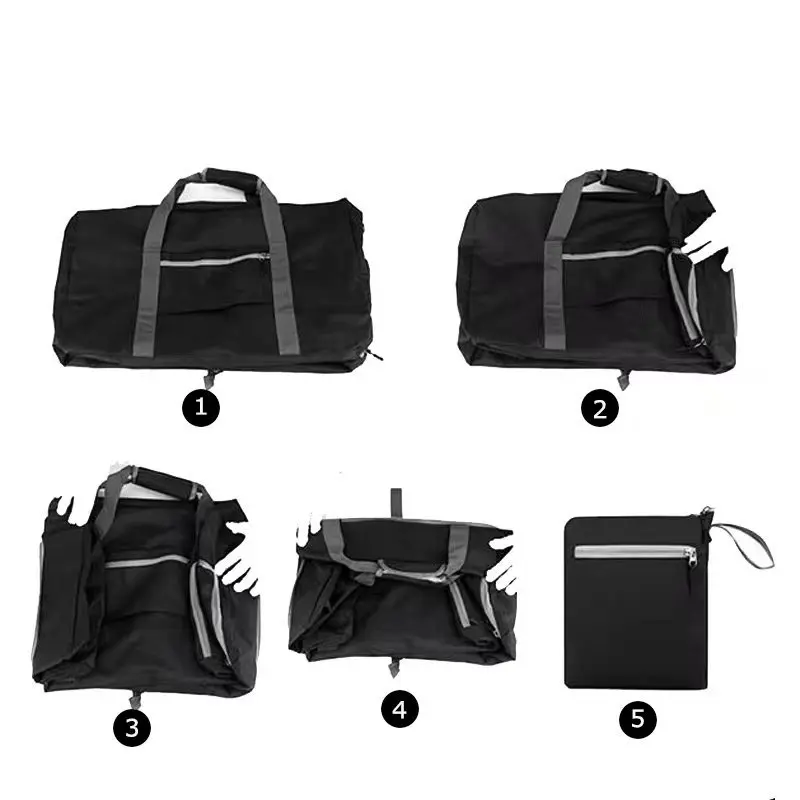 Hot Selling 2025 New Folding Travel Tote Bag for Fitness with Large Capacity, Nylon waterproof luggage travel bags bolsas sac 가방