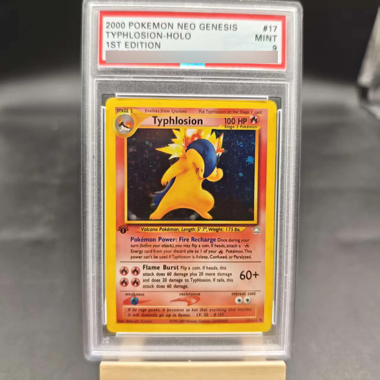 PTCG 1St Dragonite Espeon carte de note anglaise tyranitar arcanine typhlosion bricolage copie Version classique Anime Collection carte jouet