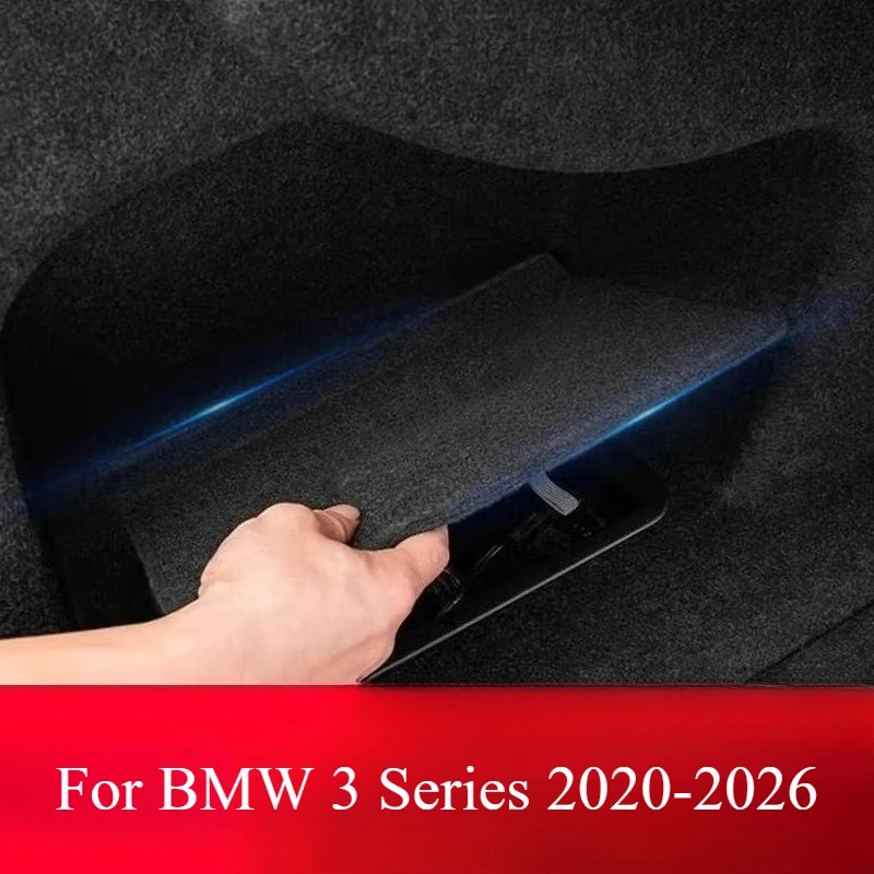 For BMW 3 Series 2020-2026 Trunk Baffle Car Side Flap Three Series Decorative Storage Box Automobiles Interior Accessories
