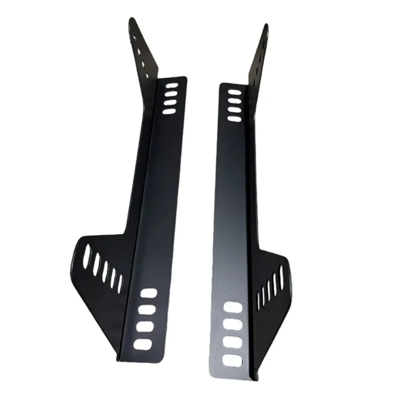 L10A L-Shape Carbon Fiber Side Mount Kit Universal For Bucket Seats- Race Seat Brackets Included