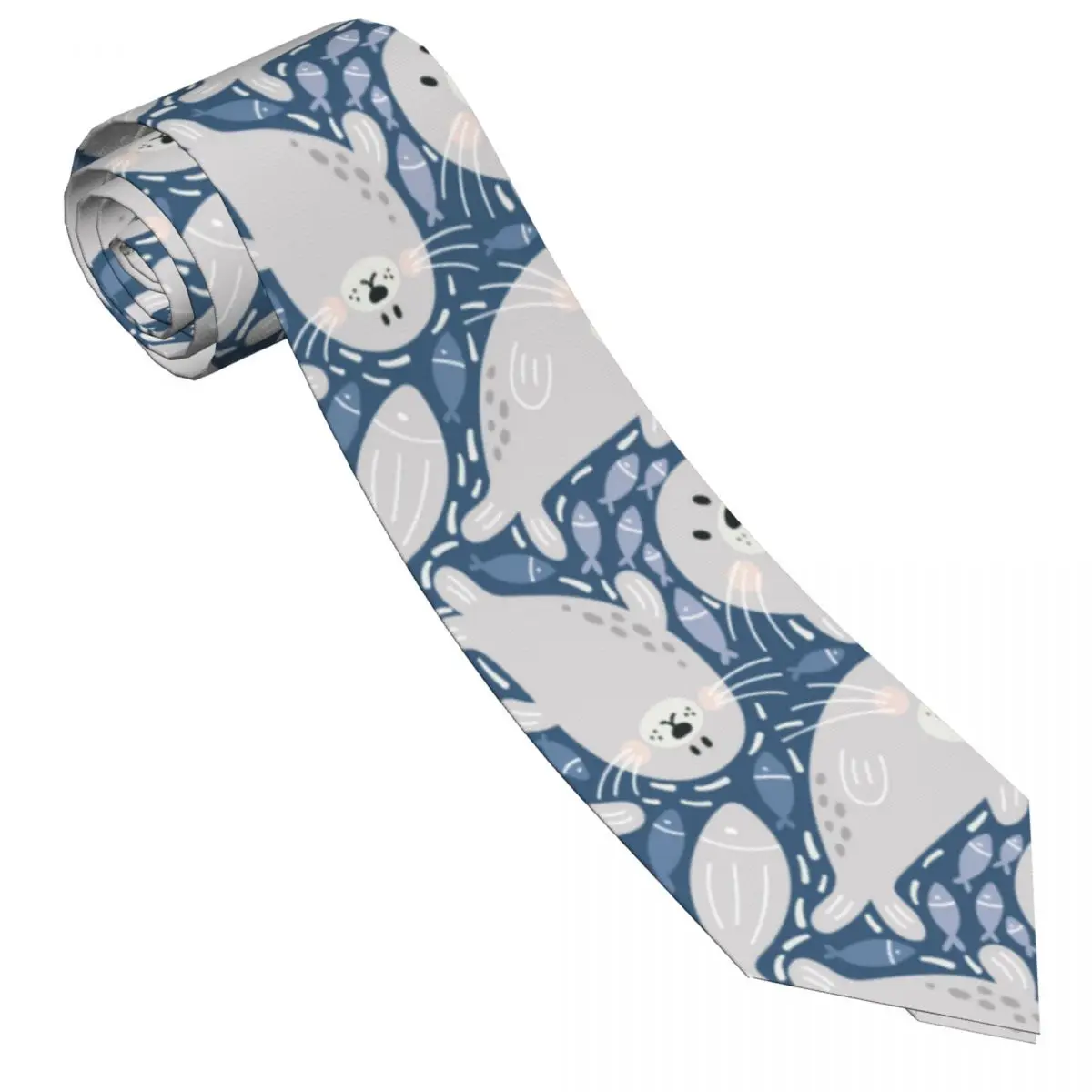 Cute Seal Tie For Men Women Necktie Tie Clothing Accessories