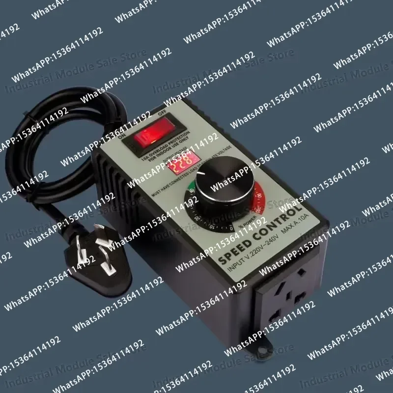 AC Motor Speed Controller Electric Router Exhaust Fan Grinder Drill Variable Voltage Regulator Switch LED Display Power Tool