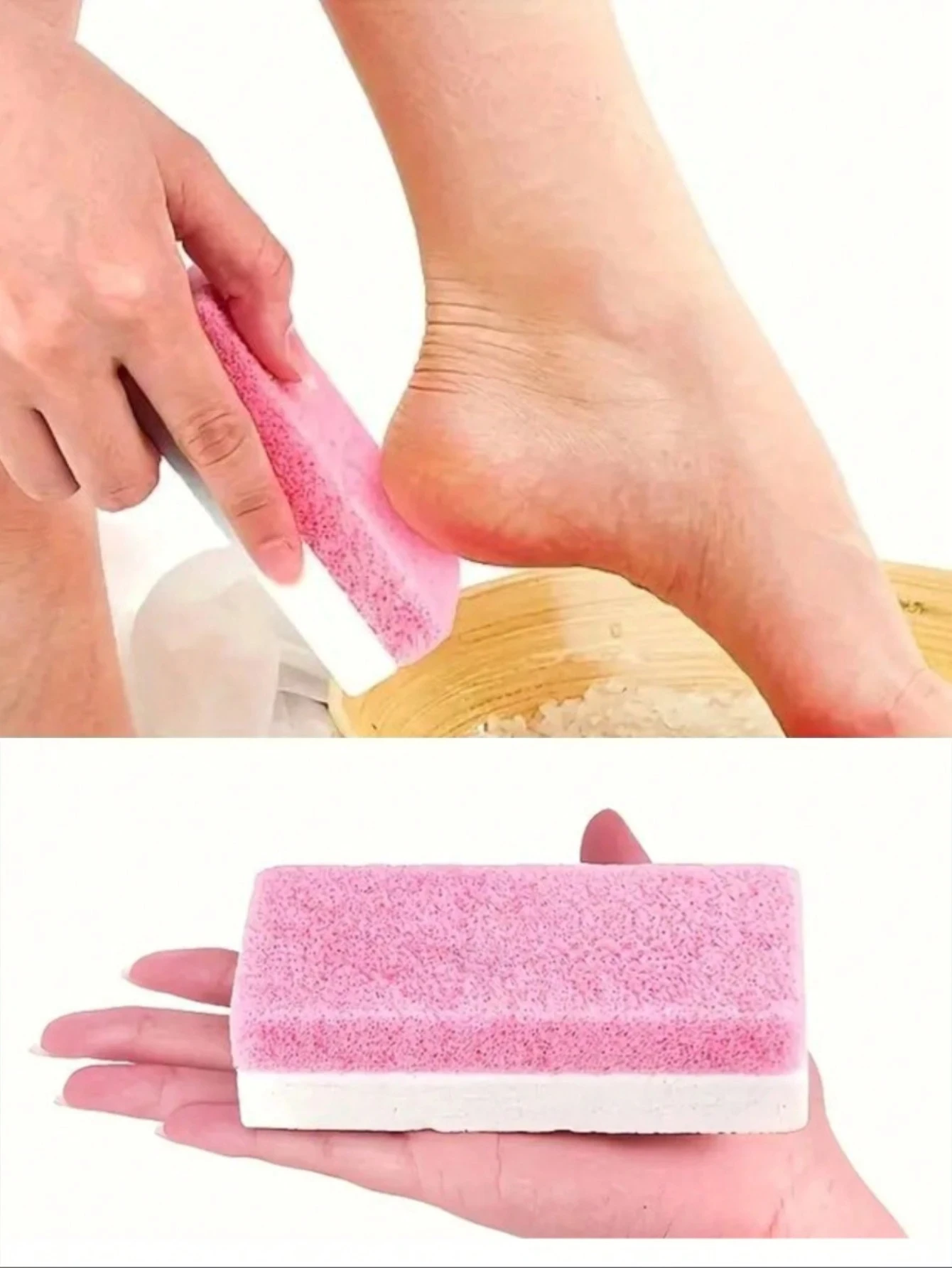 1/4/6 قطعة ملف تقشير حجر خفاف القدم ، مزيل الجلد الميت الكالس ، فرشاة الكعب ، وسادة تنظيف القدم في الصالون ، أدوات تقشير الباديكير