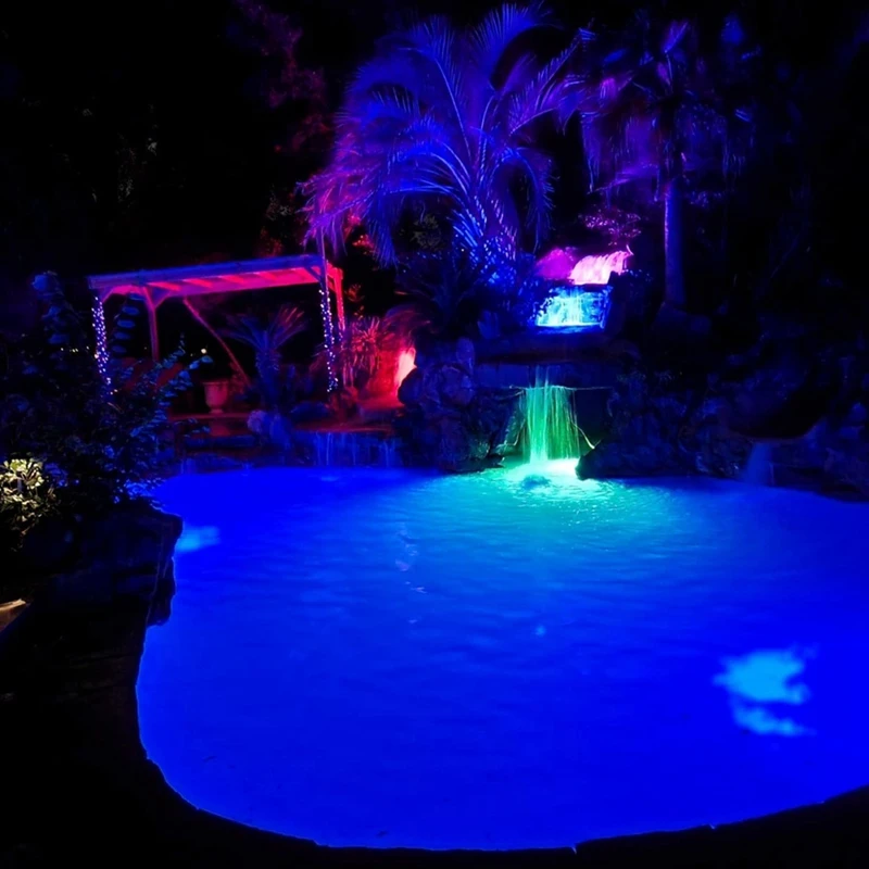 35W Swimming Pool Light RGB LED Pool Light With Remote Controller RGB Multi Color Outdoor LED Underwater IP68 Waterproof Lamp
