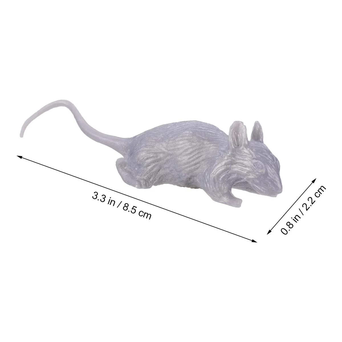 10 Pcs Mini Toy Realistic Rat Halloween Simulation Mouse Tricky Soft Rubber Prank Scary