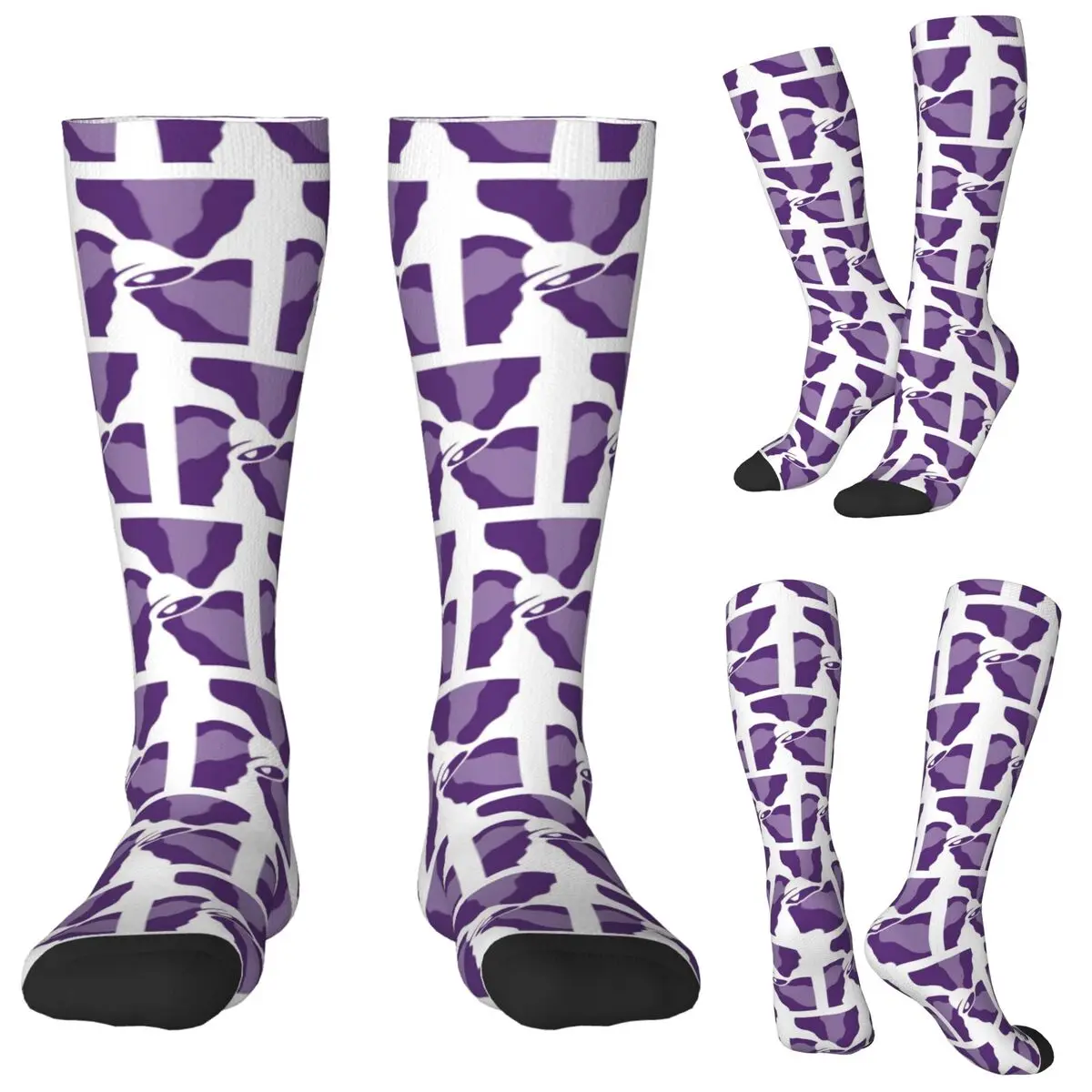 Taco Bell Explosion Socks Harajuku Stockings All Season Long Socks Accessories for Unisex Birthday Present