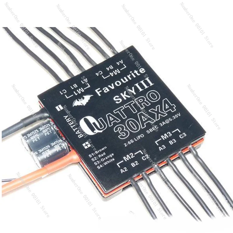 Brushless Electric Speed Controller-FVT Sky 30ax4 Littlebee Bee Four-in-One ESC