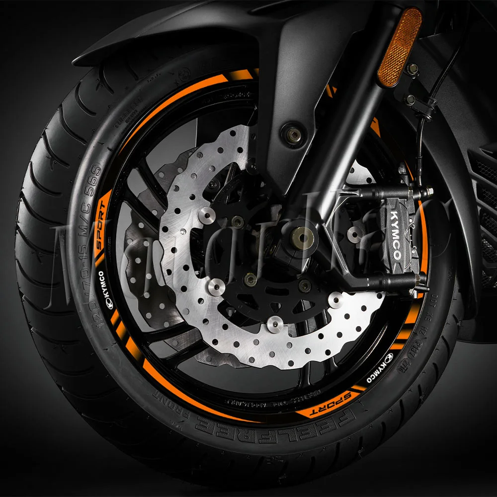 Motorrad-Radaufkleber Felgen-Dekor Streifenband Zubehör für KYMCO AK550 XCITING 400i 500 Xtown300i Downtown 350i Superdink125 – Detail 7