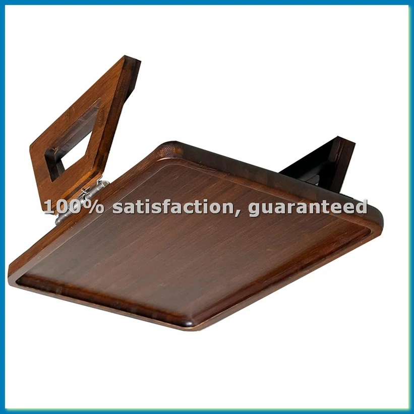 Sofa Armrest Clip Tray Armrest Tray Portable Table Side Table Sofa Table Sofa Tray for Cupcake Coffee dark Brown-AT35