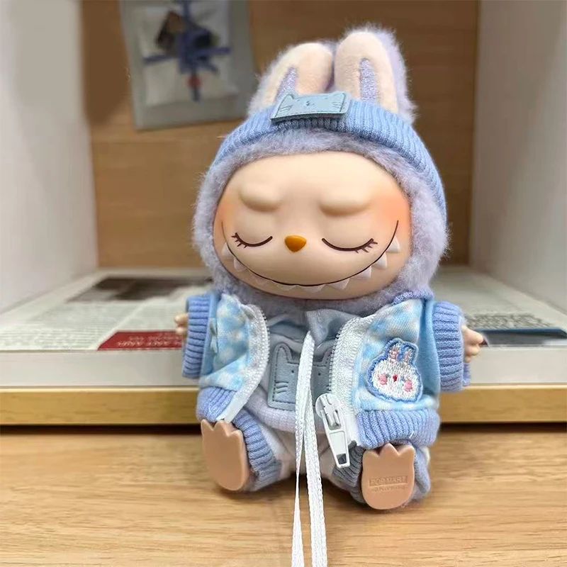 

Для Labubu V1 V2 для Bao-ao наряд, кукольная одежда, модная спортивная одежда, одежда для кукол, толстовки одного цвета, аксессуары для кукол