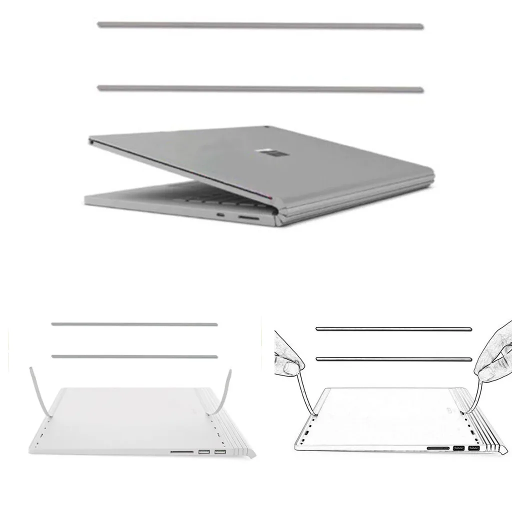 Nonslip Strip For Microsoft Surface Book1 Book 2 Rubber Feet Bottom Replacement laptop rubber feet