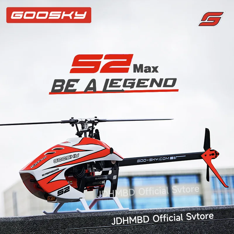 Goosky S2max Rc Helicopter Baf080001 3d Stunt 6-Channel With Dual Brushless Motor Remote Control Airplane Model Toy